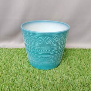 POT COVER CERAMIC LINA OCEAN LASUR TRIBAL 16.5 CM